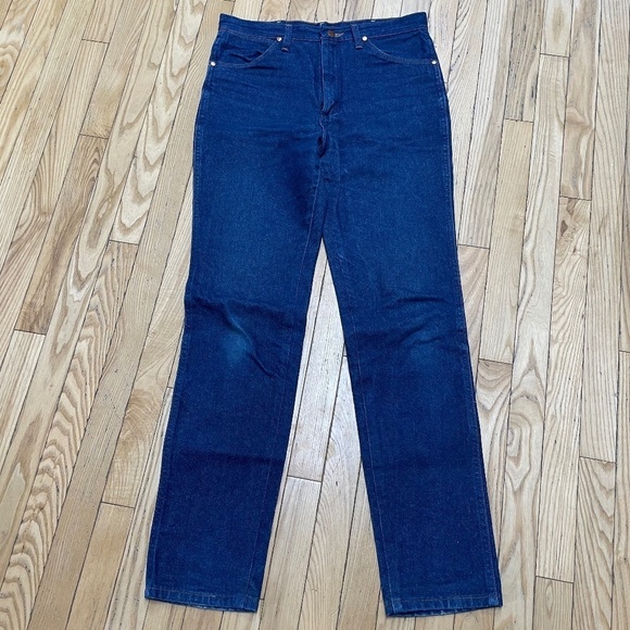 Wrangler Mens Dark Blue Jeans 936DEN 33W x 33L Classic Western Wear Cowboy - Picture 1 of 14